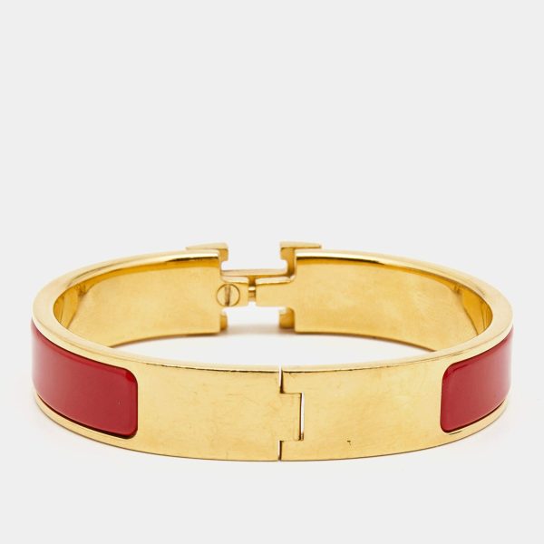18K Clic H Red Bracelet - 图片 6