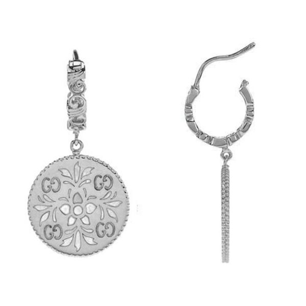 18K Double GG Icon Blooms Earrings - 图片 3