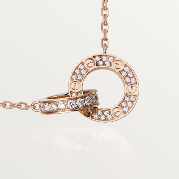 18K Love Diamonds Necklace - 图片 5