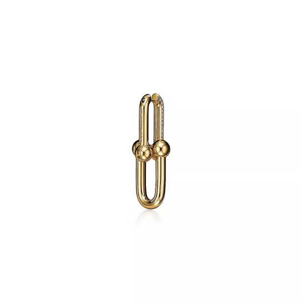 18K T HardWear Large Link Diamonds Earrings - 图片 5