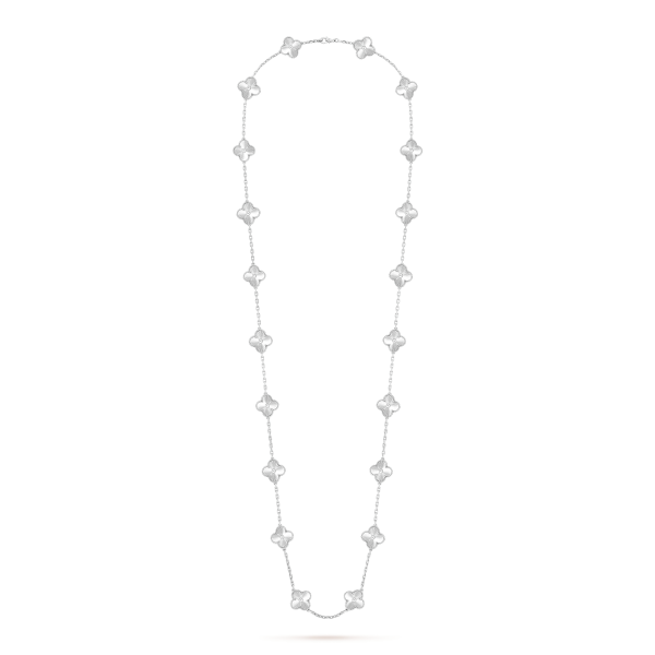 18K Vintage Alhambra 20 Motifs Long Necklace - 图片 5