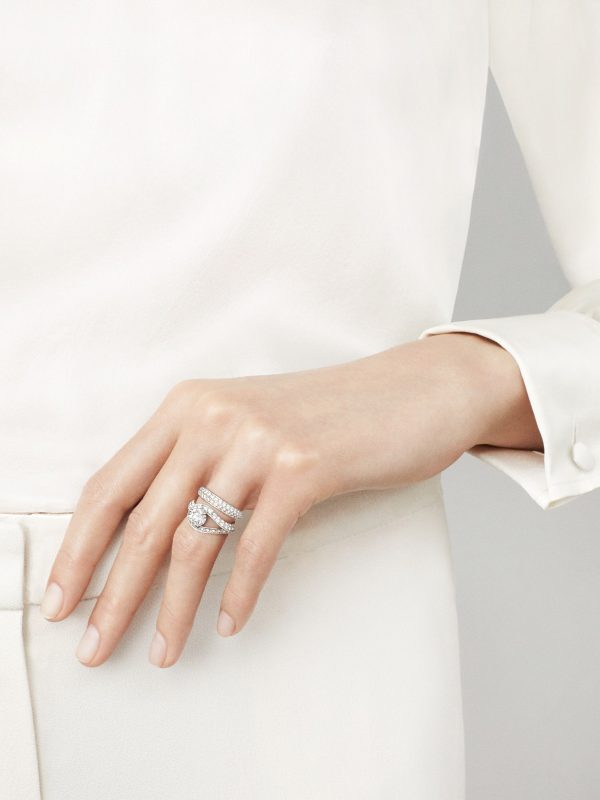 18K Couture Wedding Diamond Ring - Image 3