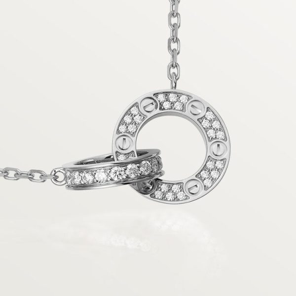 18K Love Diamonds Necklace - 图片 3