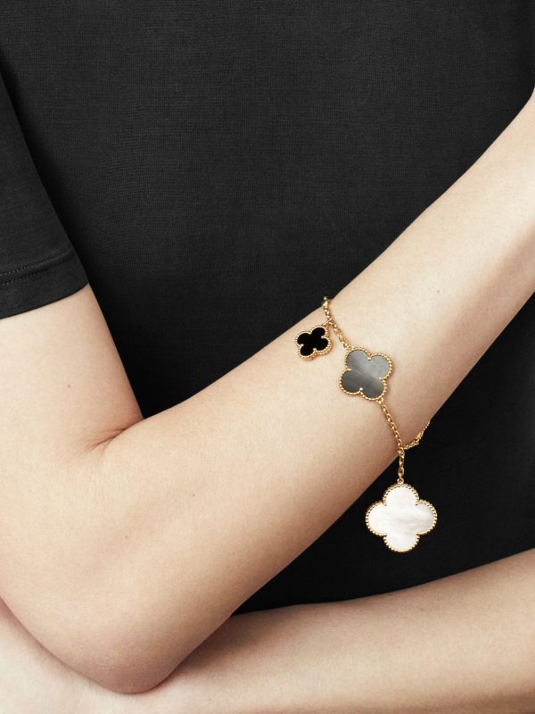 18K Magic Alhambra Five Motifs Clover Bracelet - 图片 3