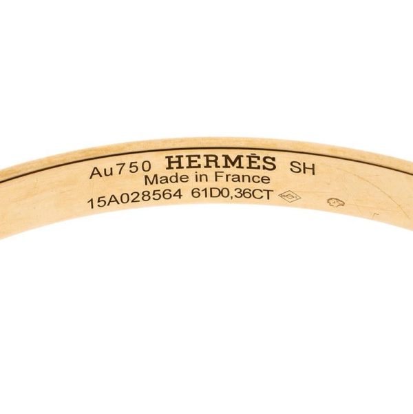 18K Kelly Small Model Diamond H Bracelet - 图片 4