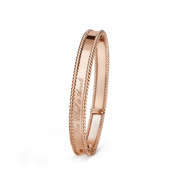 18K Rose Gold Perlée Signature Bracelet