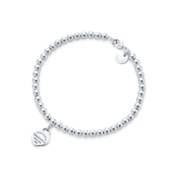 18K Return to Tiffany Red Heart Tag Bead Bracelet - 图片 2