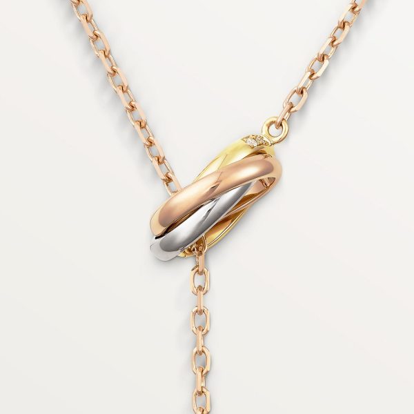 18K Trinity Diamonds Necklace - 图片 9