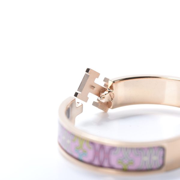 18K Clic H H Lift Pink Bracelet - 图片 6