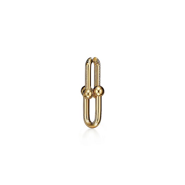 18K T HardWear Large Link Diamonds Earrings - 图片 7
