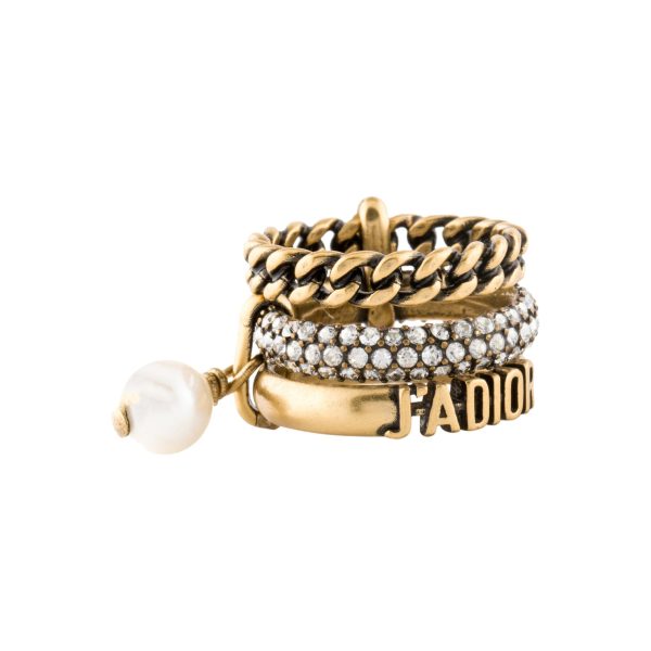 18K CD Pearl & Crystal J'Adior Rings - 图片 7