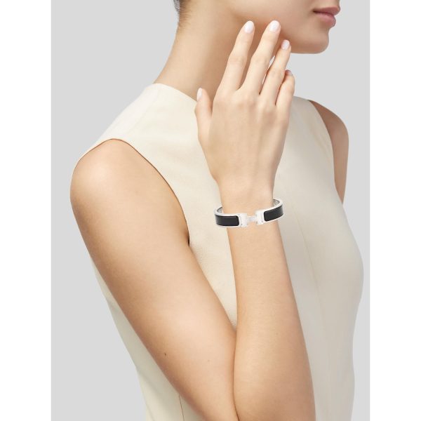 18K Clic H Black Bracelet - 图片 3