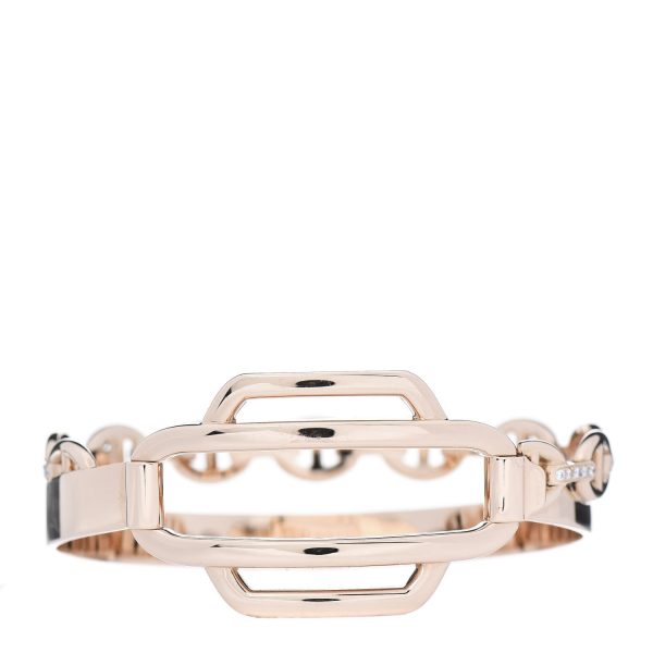 18K Kelly Double Tour Diamond H Bracelet - 图片 3