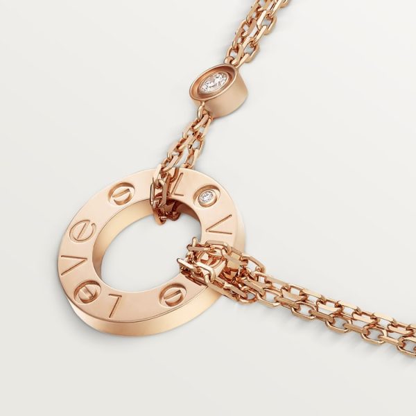 18K Love 2 Diamond Necklace - 图片 5