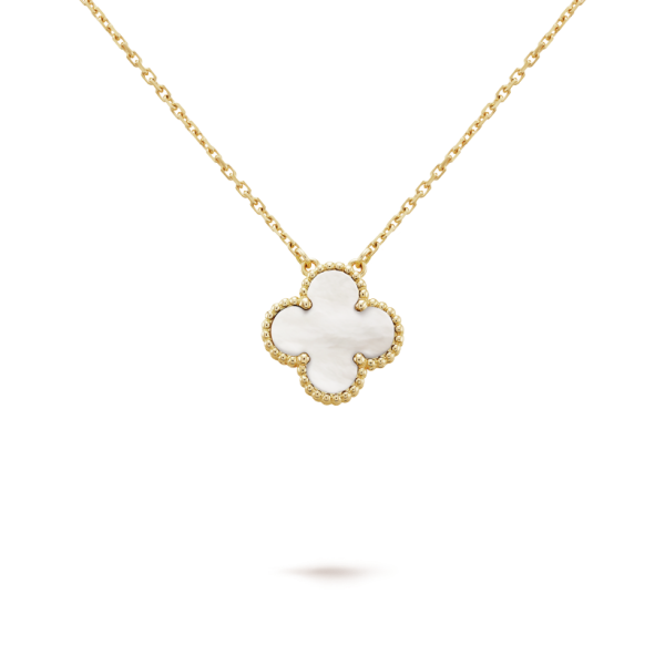 18K Vintage Alhambra Pendant Clover Necklace
