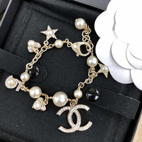 18K CC Pearls & Diamonds Bracelet - 图片 6