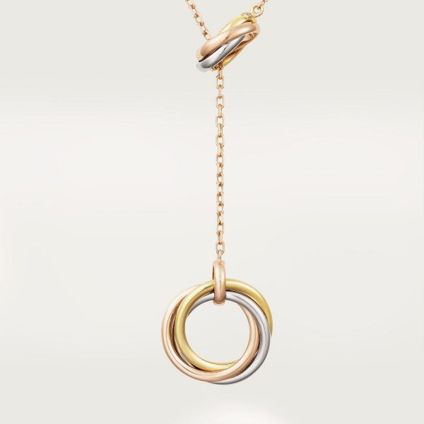 18K Trinity Diamonds Necklace - 图片 2