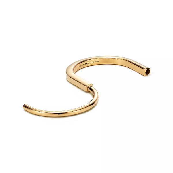 18K T Lock Bangle Bracelet - 图片 9
