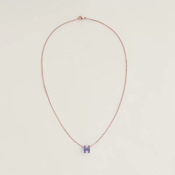 18K Mini Pop H Purple Necklace - 图片 5