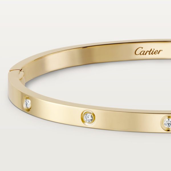 18K Love Ten Diamonds Small Bracelet - 图片 10