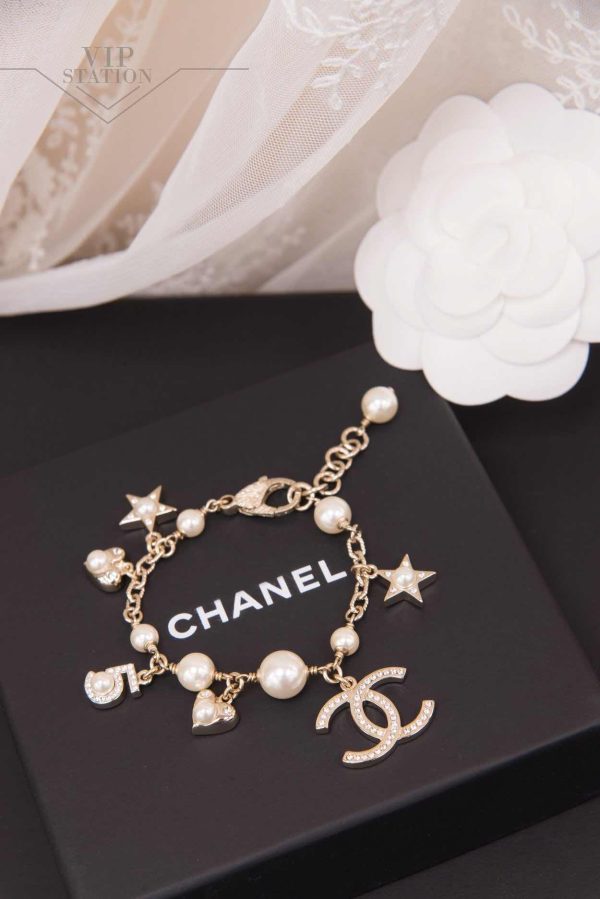 18K CC Pearls & Diamonds Bracelet - 图片 7