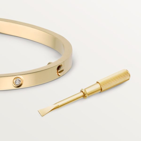 18K Love Ten Diamonds Small Bracelet - 图片 5