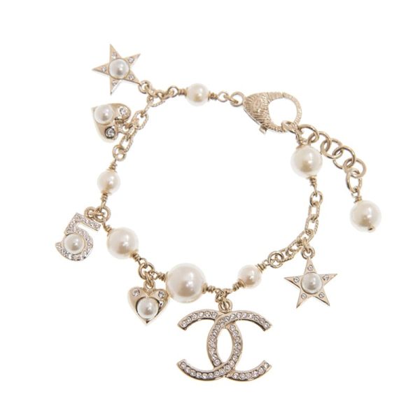 18K CC Pearls & Diamonds Bracelet