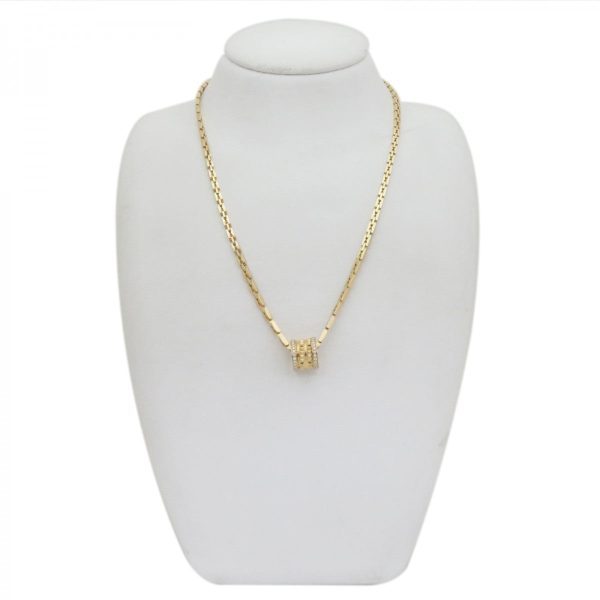 18K B.ZERO1  Diamonds Chain Link Necklace - 图片 5