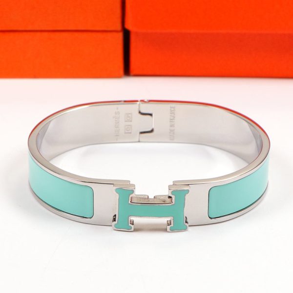 18K Clic H Green Bracelet - 图片 3