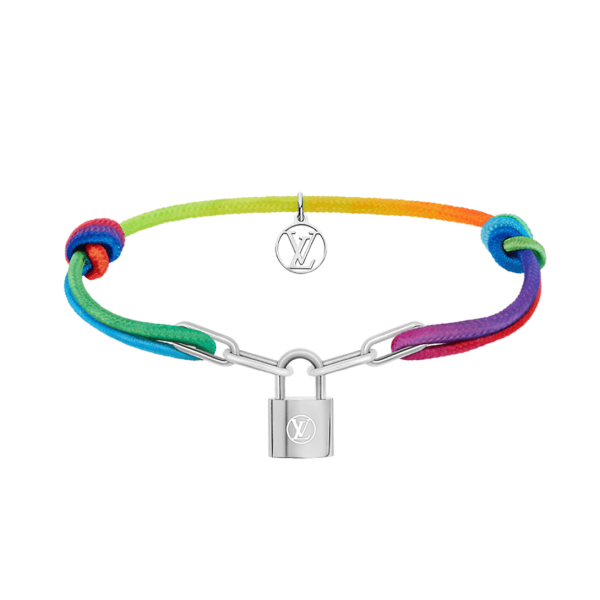 18K Louis Silver Lockit X Virgil Abloh Rainbow Bracelet