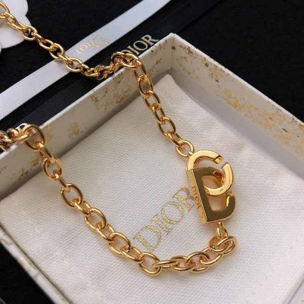 18K CD Lock Necklace - 图片 5