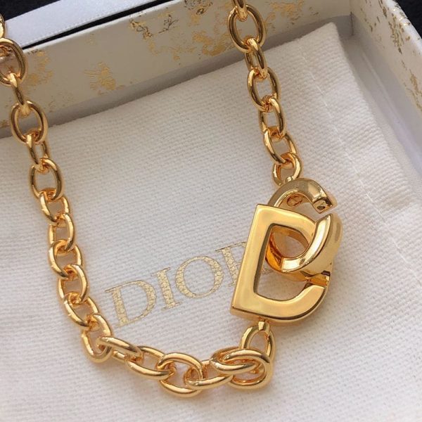 18K CD Lock Necklace - 图片 7