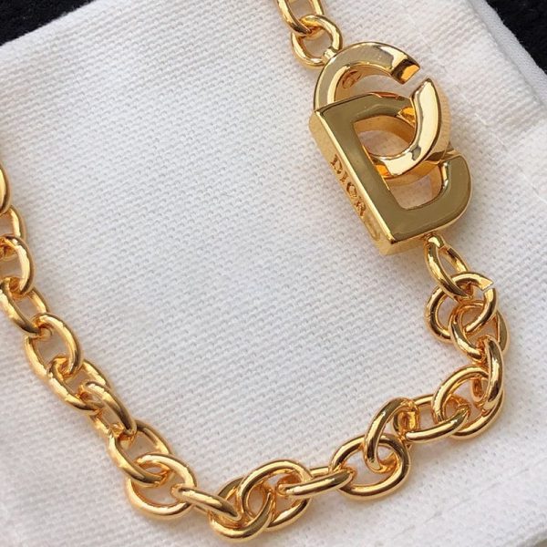 18K CD Lock Necklace - 图片 8