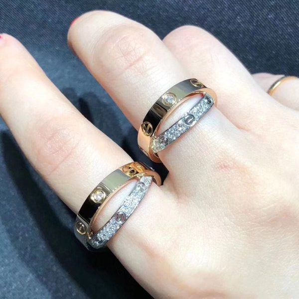 18K Love Diamond Ring - 图片 3