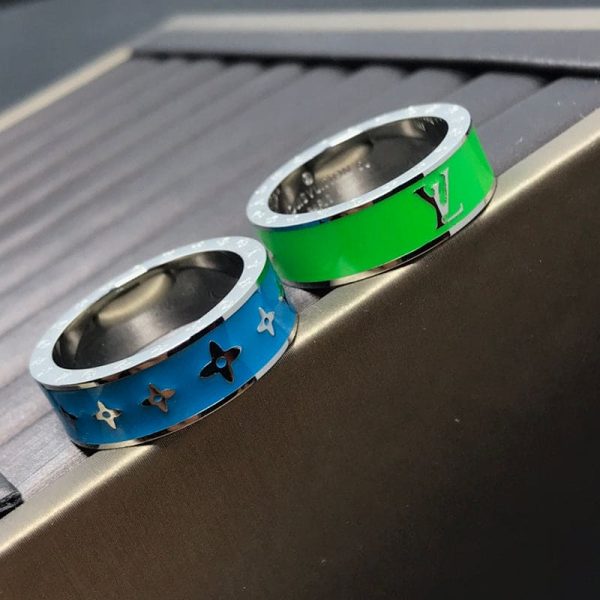 18K Louis Ceramic Set of 2 Rings - 图片 4