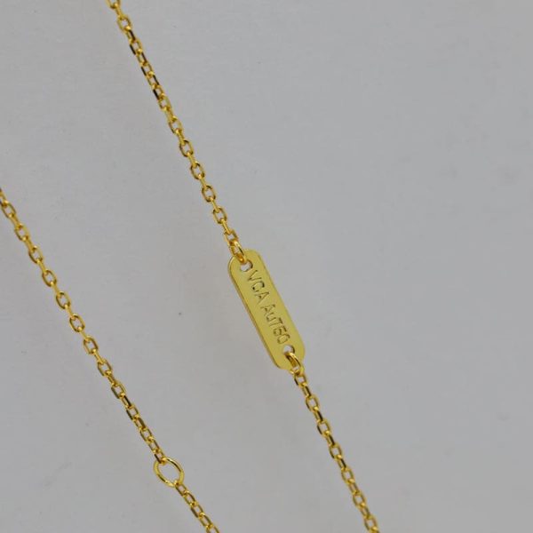 18K Two Butterfly Pendant with Diamond & Turquoise Necklace - Image 6