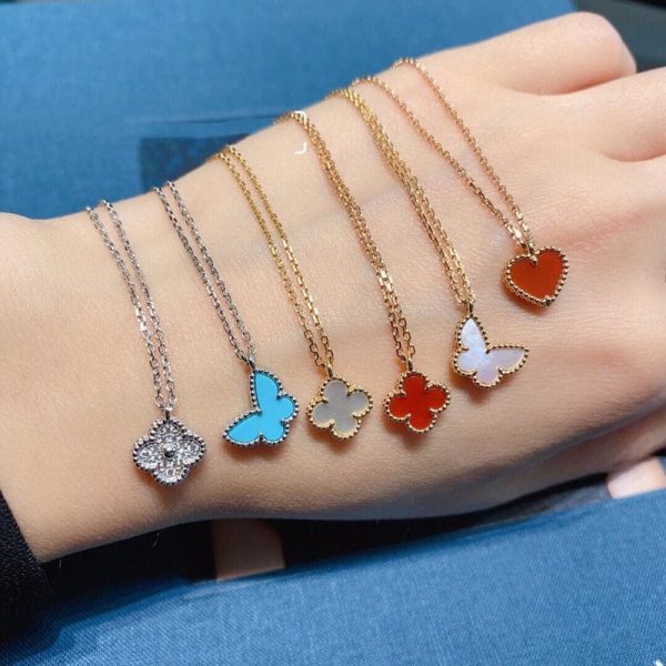18K Sweet Alhambra Butterfly Necklace - 图片 7