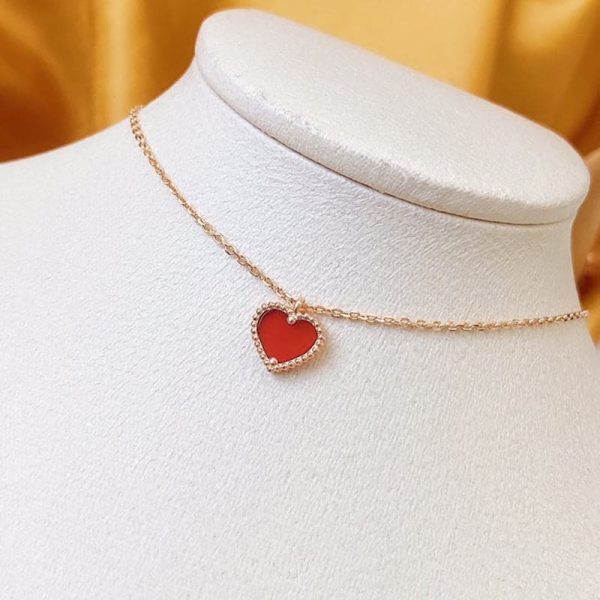 18K Sweet Alhambra Heart Pendant Necklace - 图片 6