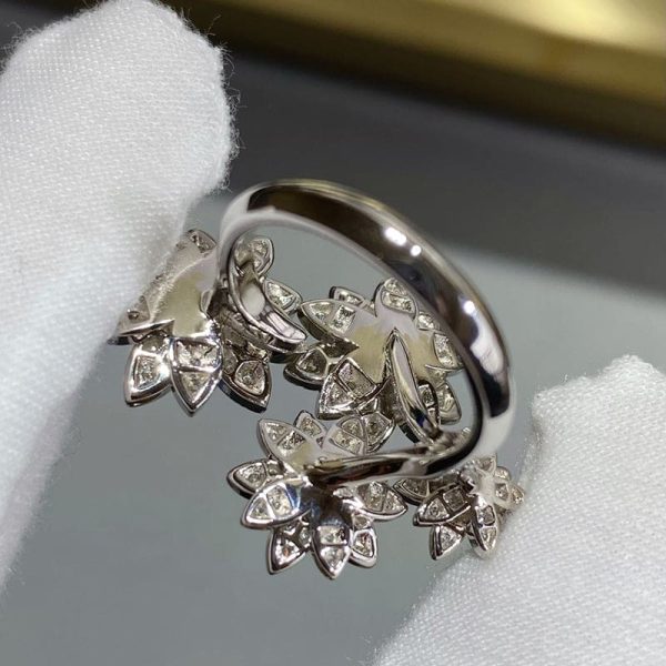 18K Lotus Four Flowers Ring - 图片 7