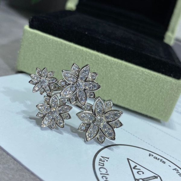 18K Lotus Four Flowers Ring - 图片 9