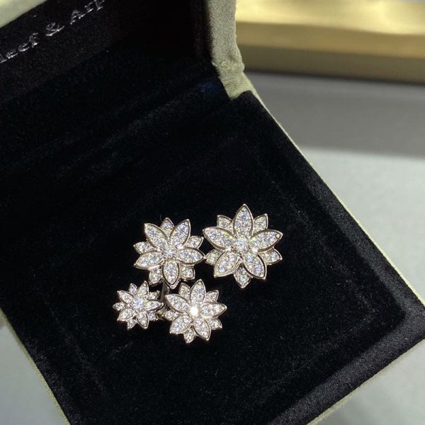 18K Lotus Four Flowers Ring - 图片 8