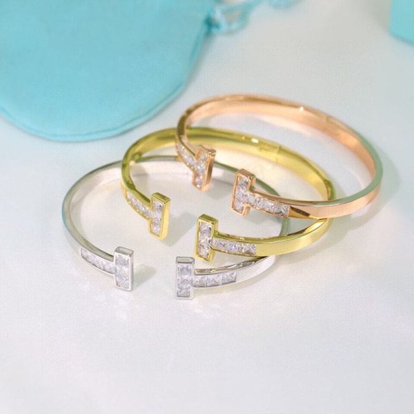 18K T Diamond Square Bracelet - 图片 5