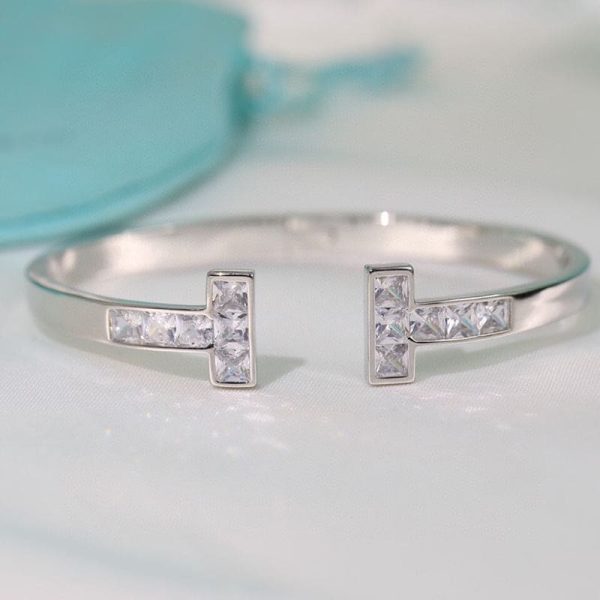 18K T Diamond Square Bracelet - 图片 5
