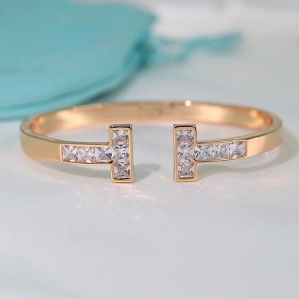 18K T Diamond Square Bracelet - 图片 2