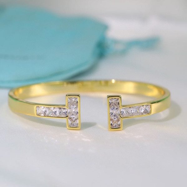 18K T Diamond Square Bracelet - 图片 2