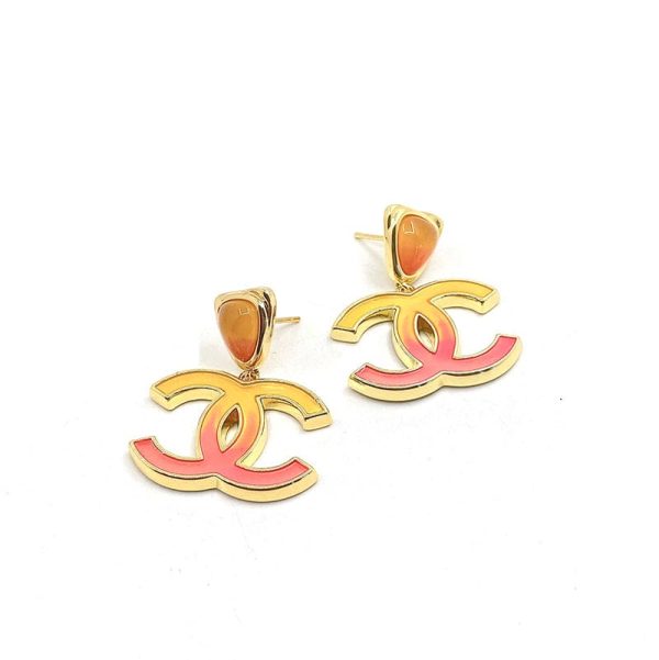 18K Classic Peach CC Dangle Earrings - 图片 3
