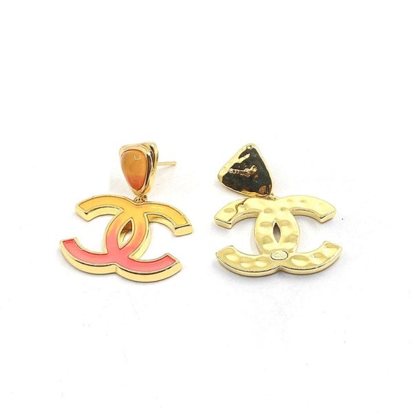 18K Classic Peach CC Dangle Earrings - 图片 4