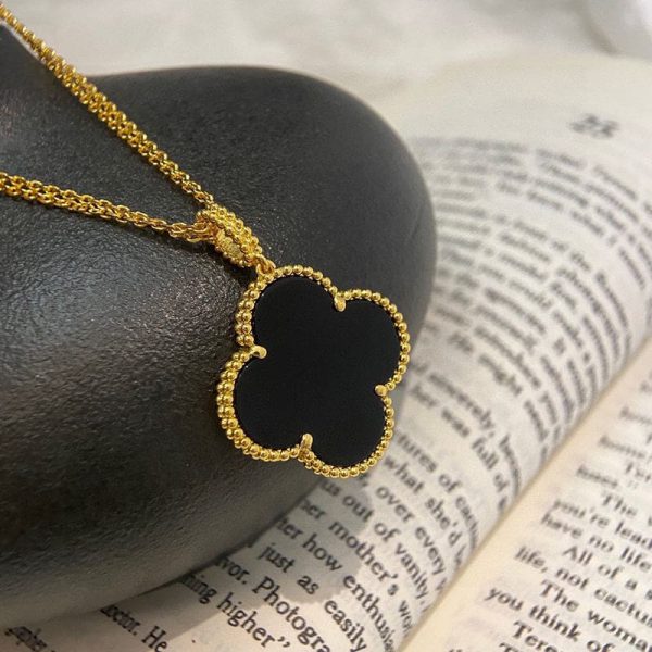 18K Magic Alhambra One Motifs Black Clover Necklace - 图片 3
