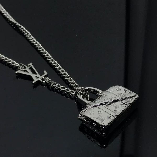 18K Louis Monogram Chain Bag Necklace - 图片 7