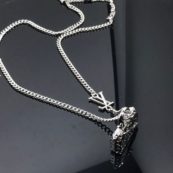 18K Louis Monogram Chain Bag Necklace - 图片 5